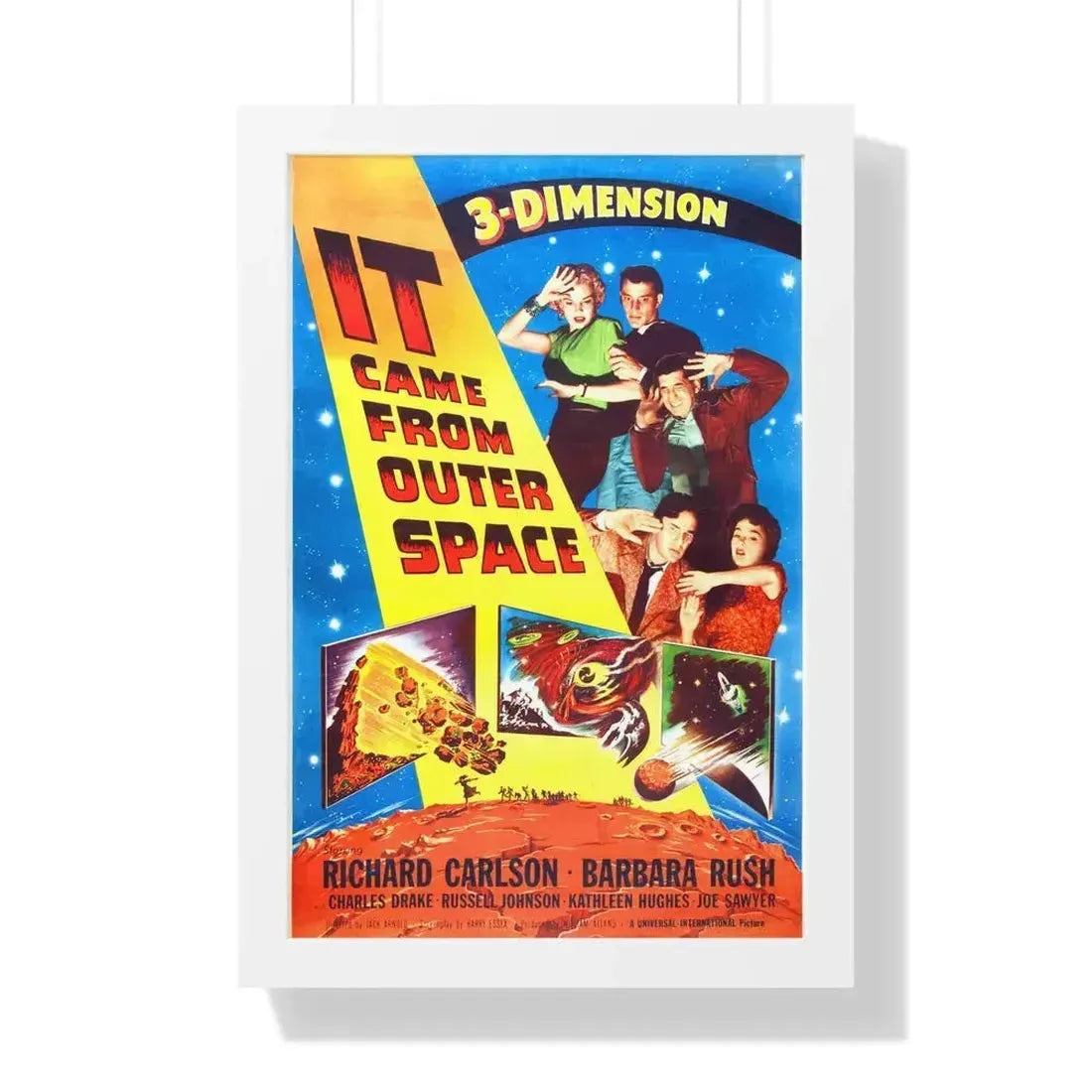 IT CAME FROM OUTER SPACE (5) 1953 - Framed Movie Poster 16″ x 24″ White - The Sticker Space