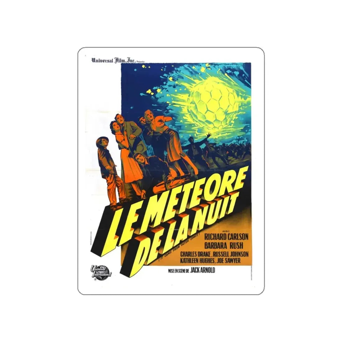 IT CAME FROM OUTER SPACE (FRENCH) 2 1953 Movie Poster STICKER Vinyl Die-Cut Decal - The Sticker Space