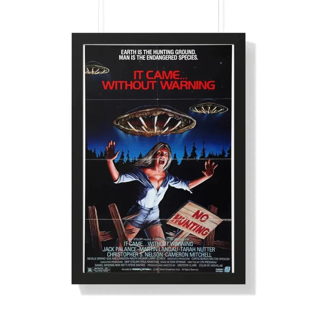 IT CAME... WITHOUT WARNING 1980 - Framed Movie Poster - The Sticker Space