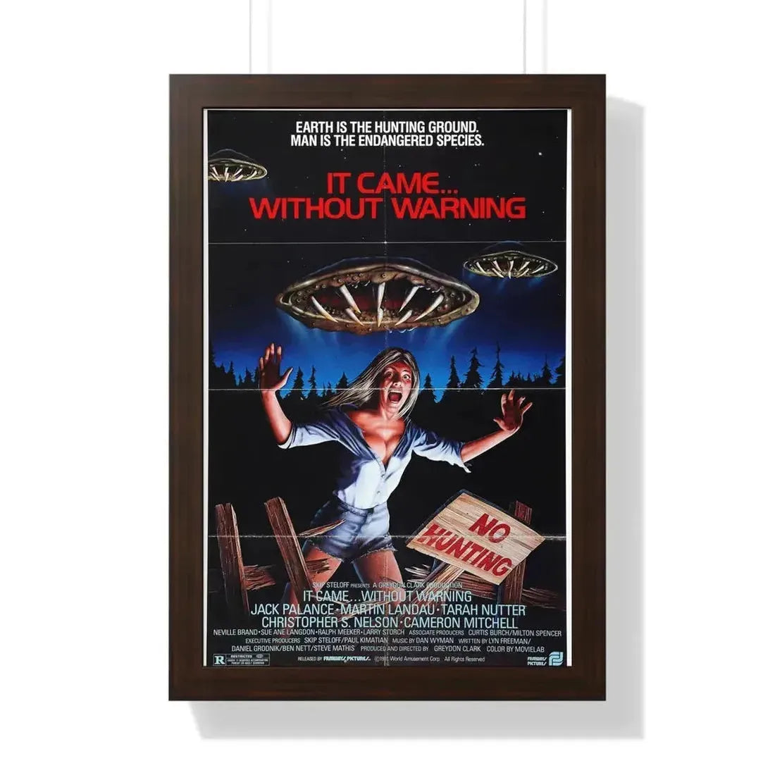 IT CAME... WITHOUT WARNING 1980 - Framed Movie Poster - The Sticker Space