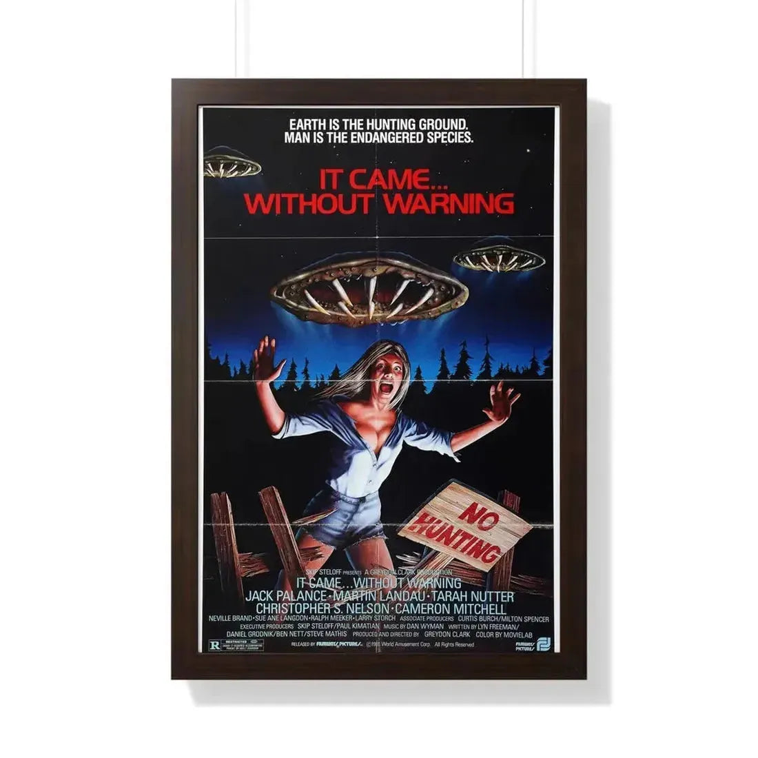 IT CAME... WITHOUT WARNING 1980 - Framed Movie Poster - The Sticker Space