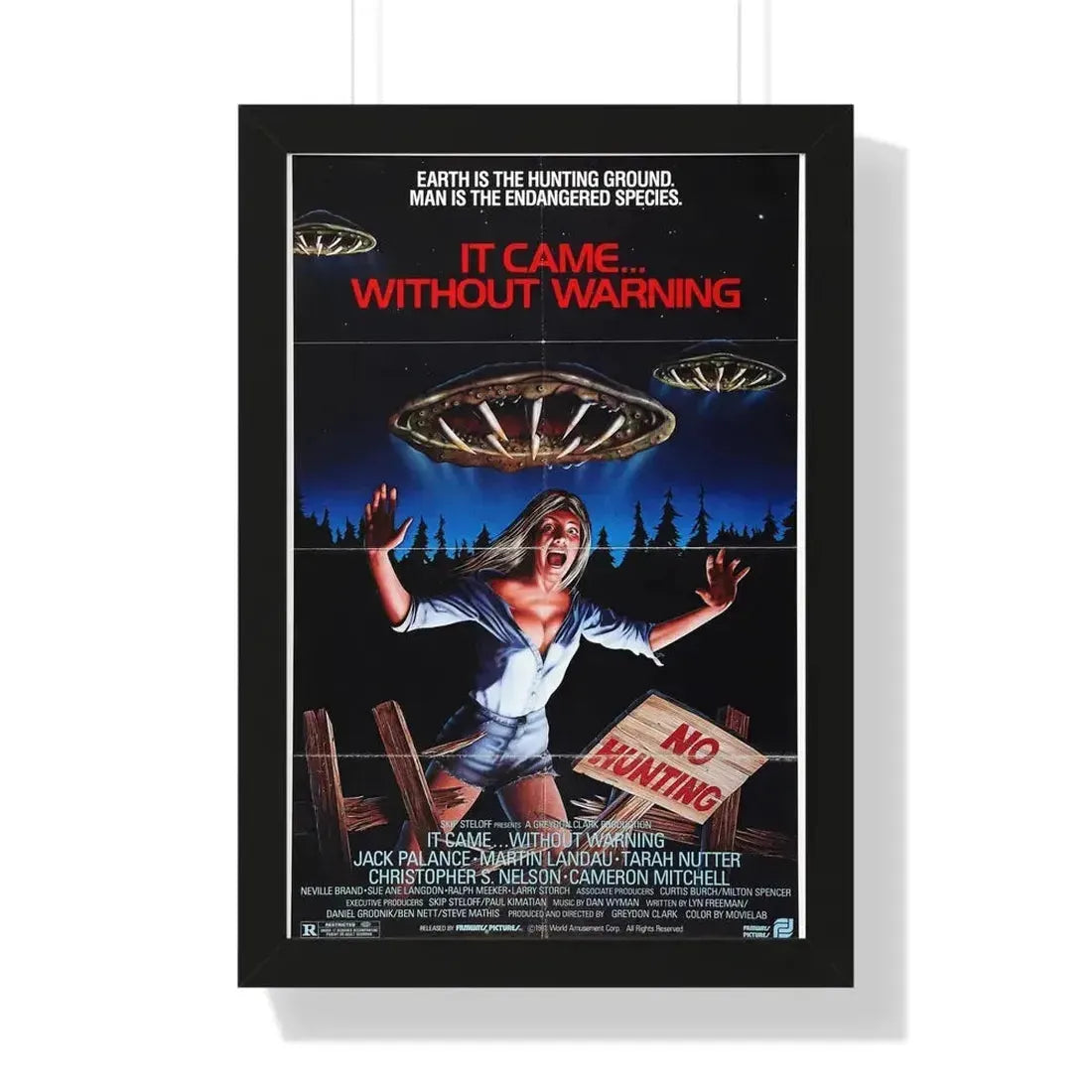 IT CAME... WITHOUT WARNING 1980 - Framed Movie Poster - The Sticker Space