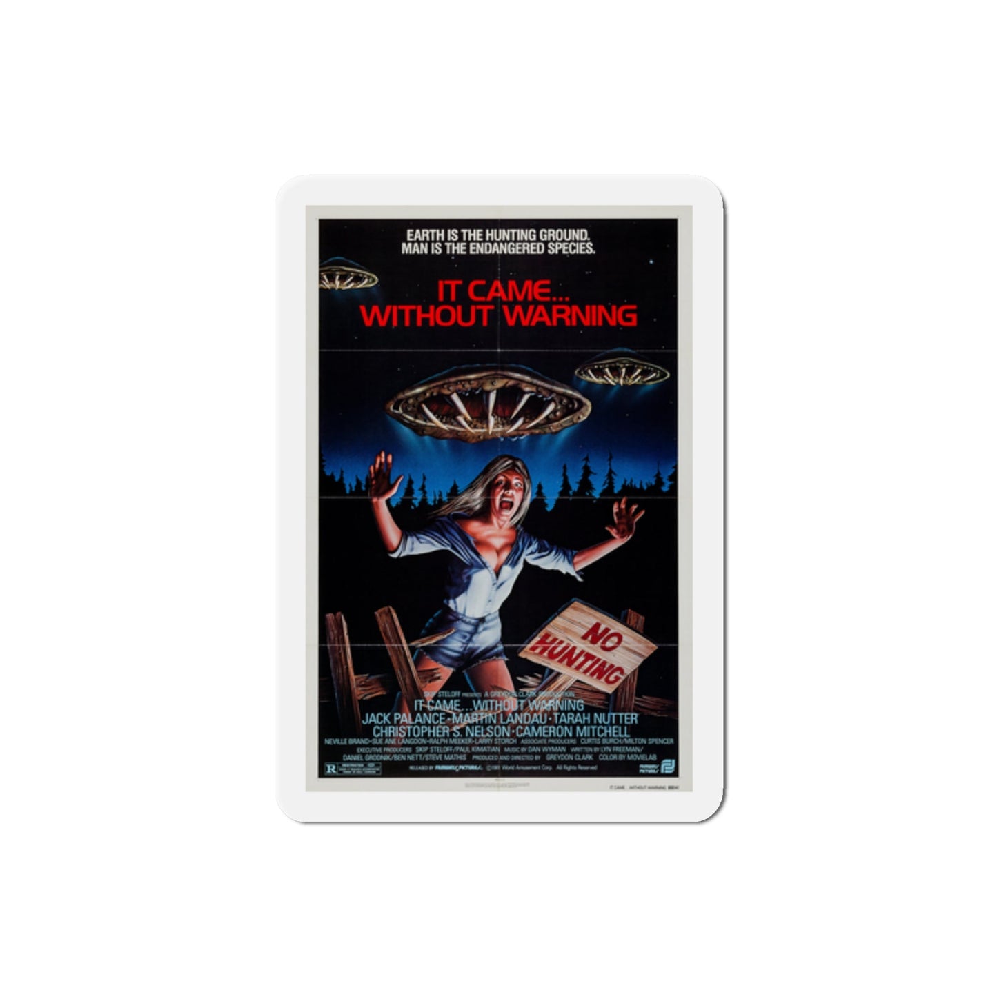 It Came Without Warning 1980 Movie Poster Die-Cut Magnet-The Sticker Space