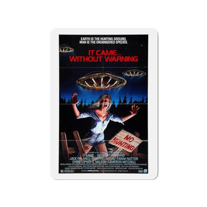 IT CAME... WITHOUT WARNING 1980 Movie Poster - Refrigerator Magnet 2 Inch Die-Cut - The Sticker Space