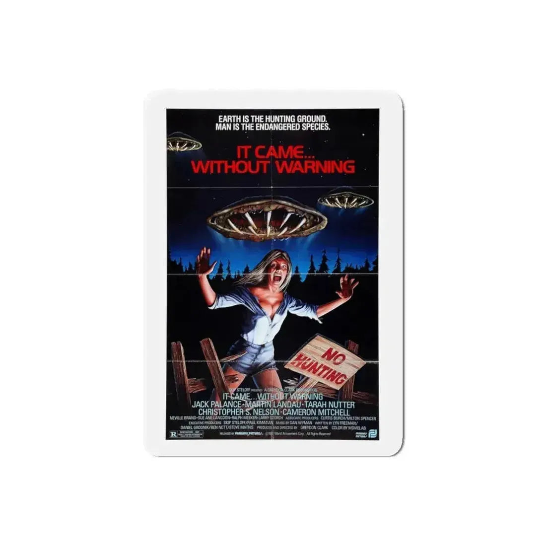 IT CAME... WITHOUT WARNING 1980 Movie Poster - Refrigerator Magnet - The Sticker Space