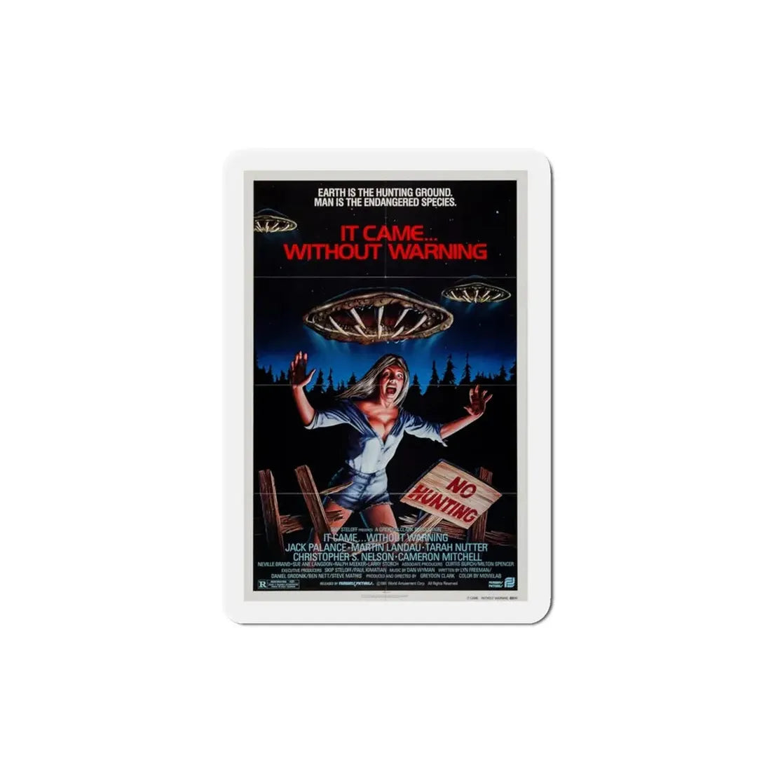 It Came Without Warning 1980 Movie Poster Refrigerator Magnet - The Sticker Space
