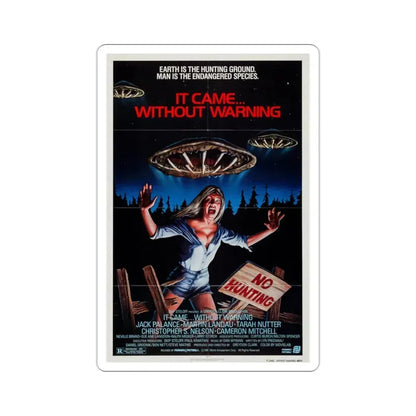 It Came Without Warning 1980 Movie Poster STICKER Vinyl Die-Cut Decal 2 Inch - The Sticker Space