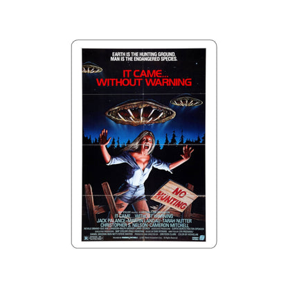 IT CAME... WITHOUT WARNING 1980 Movie Poster STICKER Vinyl Die-Cut Decal-3 Inch-The Sticker Space