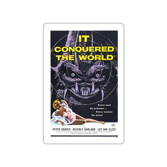 IT CONQUERED THE WORLD 1956 Movie Poster STICKER Vinyl Die-Cut Decal 2 Inch - The Sticker Space