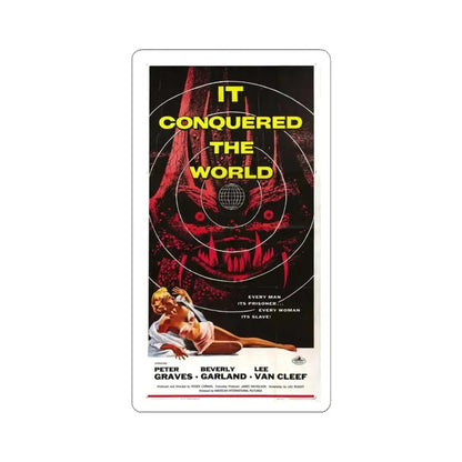 IT CONQUERED THE WORLD (2) 1956 Movie Poster - STICKER Vinyl Kiss-Cut Decal 4 Inch White - The Sticker Space