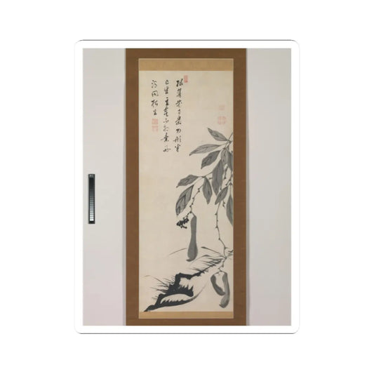 Itō Jakuchū - Bean Vine - mid-18th century v1 - STICKER Vinyl Kiss-Cut Decal