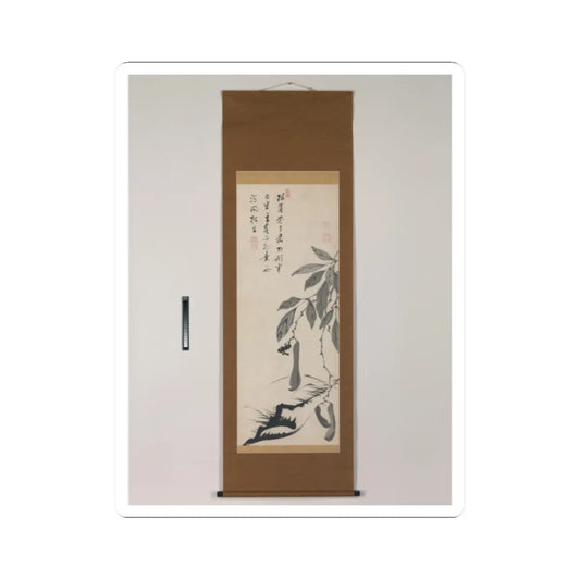 Itō Jakuchū - Bean Vine - mid-18th century v2 - STICKER Vinyl Kiss-Cut Decal