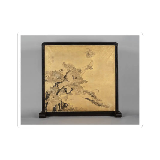 Itō Jakuchū 伊藤若冲 - Crabs and Peonies - mid-18th century, before 1766 v1 - STICKER Vinyl Kiss-Cut Decal