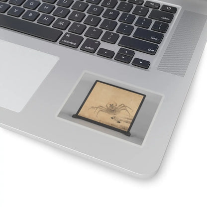 Itō Jakuchū 伊藤若冲 - Crabs and Peonies - mid-18th century, before 1766 v2 - STICKER Vinyl Kiss-Cut Decal
