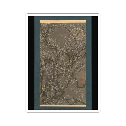 Itō Jakuchū - White Plum Blossoms and Moon - 1755 v1 - STICKER Vinyl Kiss-Cut Decal