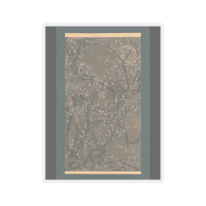 Itō Jakuchū - White Plum Blossoms and Moon - 1755 v1 - STICKER Vinyl Kiss-Cut Decal