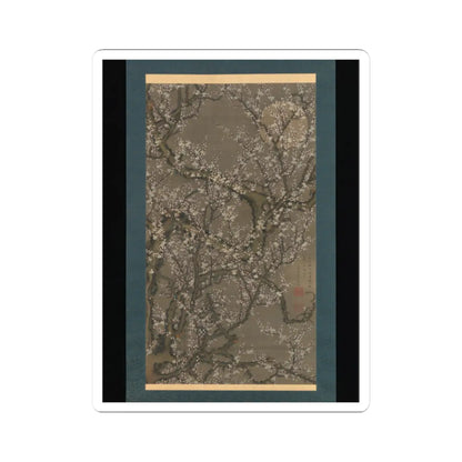 Itō Jakuchū - White Plum Blossoms and Moon - 1755 v1 - STICKER Vinyl Kiss-Cut Decal