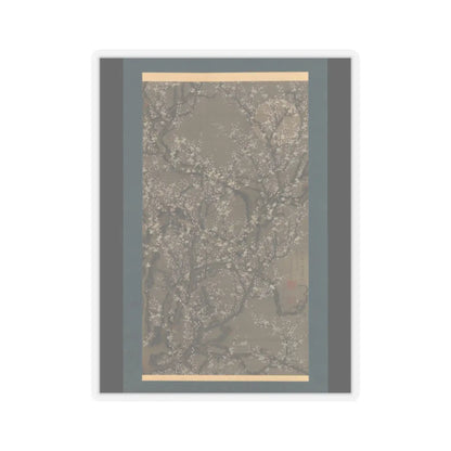 Itō Jakuchū - White Plum Blossoms and Moon - 1755 v1 - STICKER Vinyl Kiss-Cut Decal