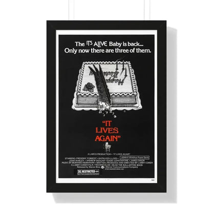 IT LIVES AGAIN 1978 - Framed Movie Poster 16″ x 24″ Black - The Sticker Space