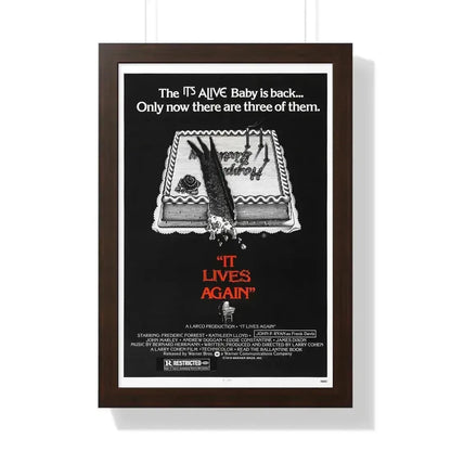 IT LIVES AGAIN 1978 - Framed Movie Poster 16″ x 24″ Walnut - The Sticker Space