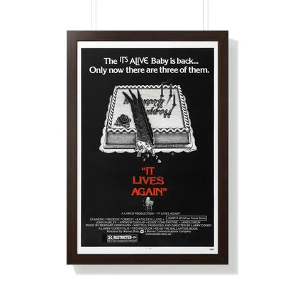 IT LIVES AGAIN 1978 - Framed Movie Poster 20" x 30" Walnut - The Sticker Space