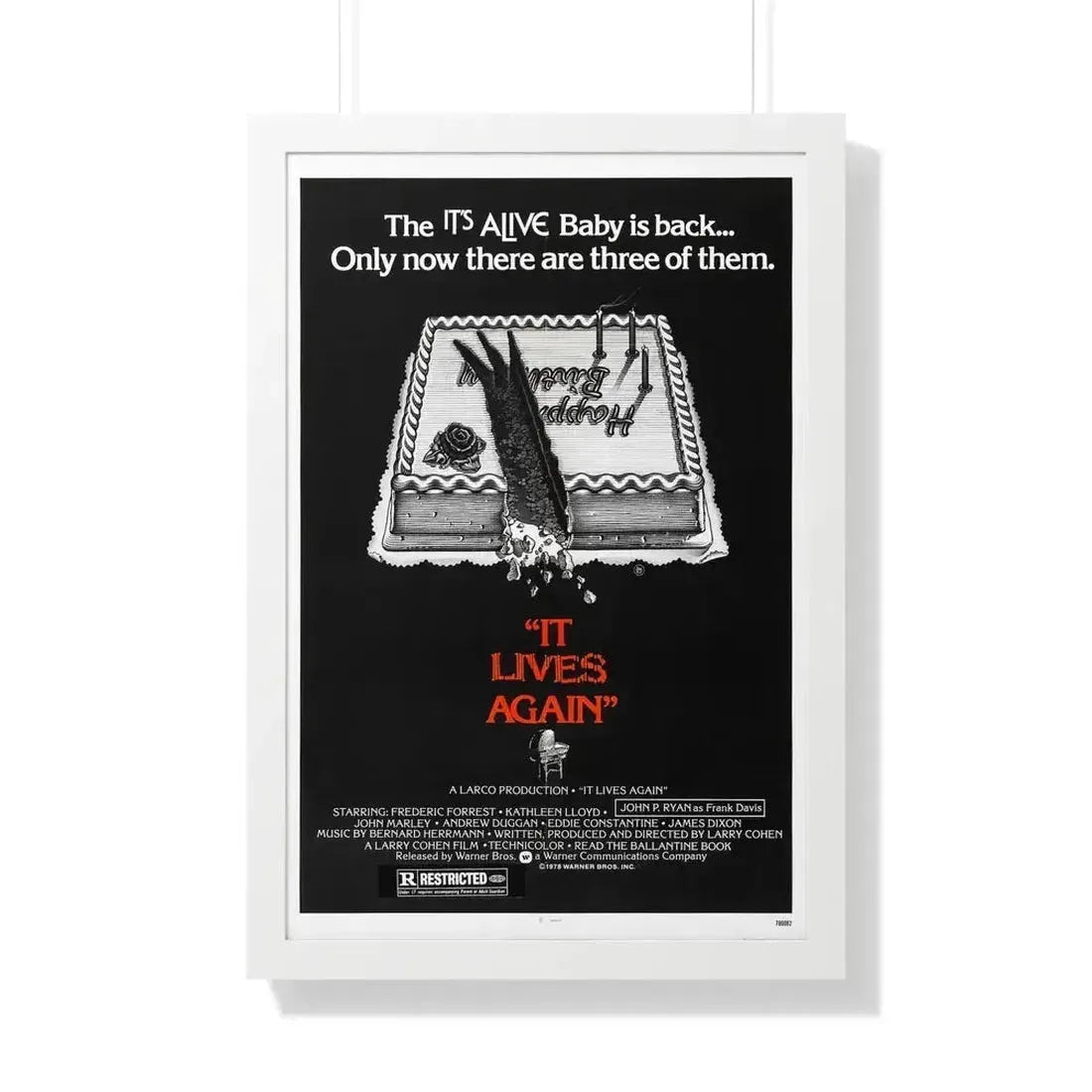 IT LIVES AGAIN 1978 - Framed Movie Poster 20" x 30" White - The Sticker Space