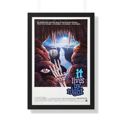 IT LIVES BY NIGHT (THE BAT PEOPLE) 1974 - Framed Movie Poster-20" x 30"-The Sticker Space