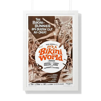 IT'S A BIKINI WORLD 1967 - Framed Movie Poster - The Sticker Space