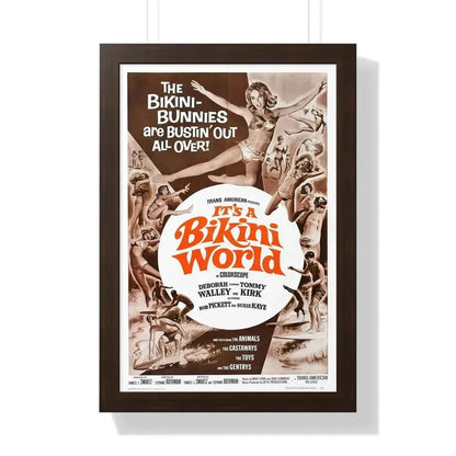 IT'S A BIKINI WORLD 1967 - Framed Movie Poster - The Sticker Space