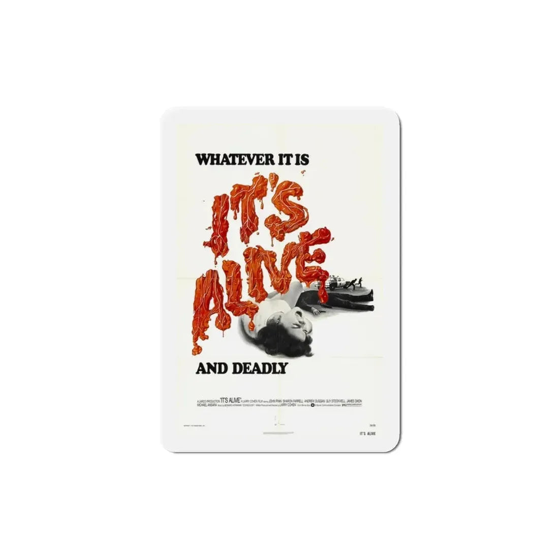 It's Alive 1974 2 Movie Poster Refrigerator Magnet - The Sticker Space