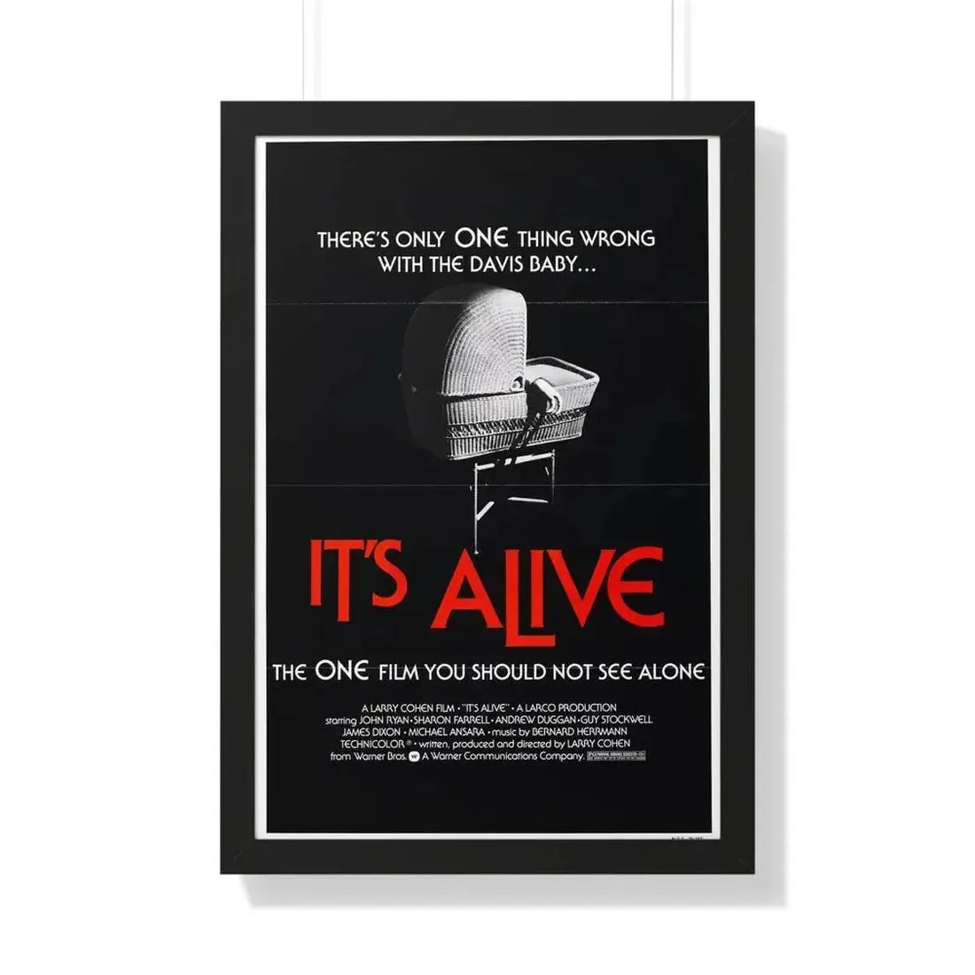 IT'S ALIVE 1974 - Framed Movie Poster 20" x 30" Black - The Sticker Space