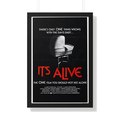 IT'S ALIVE 1974 - Framed Movie Poster 20" x 30" Black - The Sticker Space