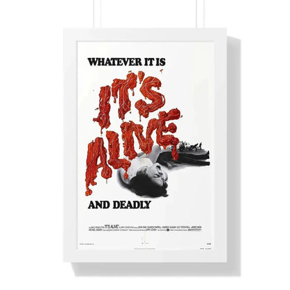 IT'S ALIVE (2) 1974 - Framed Movie Poster 16″ x 24″ White - The Sticker Space