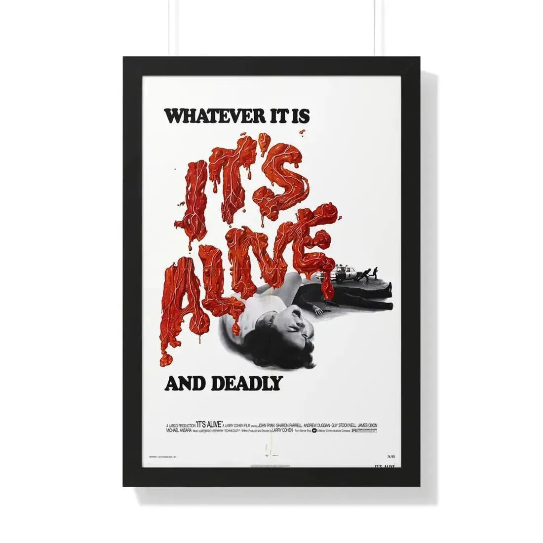 IT'S ALIVE (2) 1974 - Framed Movie Poster 20" x 30" Black - The Sticker Space