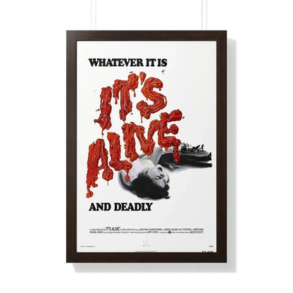 IT'S ALIVE (2) 1974 - Framed Movie Poster 20" x 30" Walnut - The Sticker Space