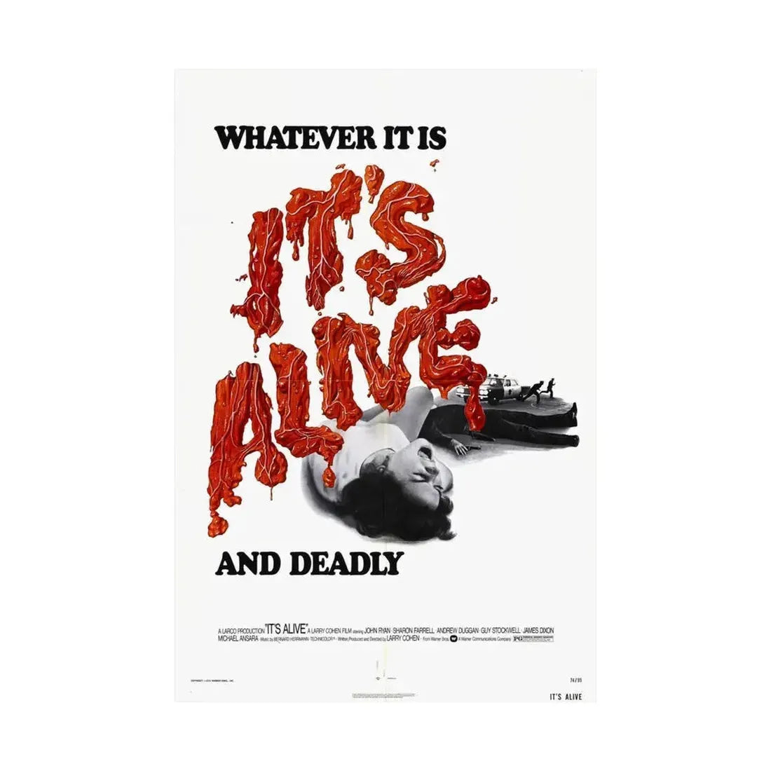 IT'S ALIVE (2) 1974 - Paper Movie Poster - The Sticker Space
