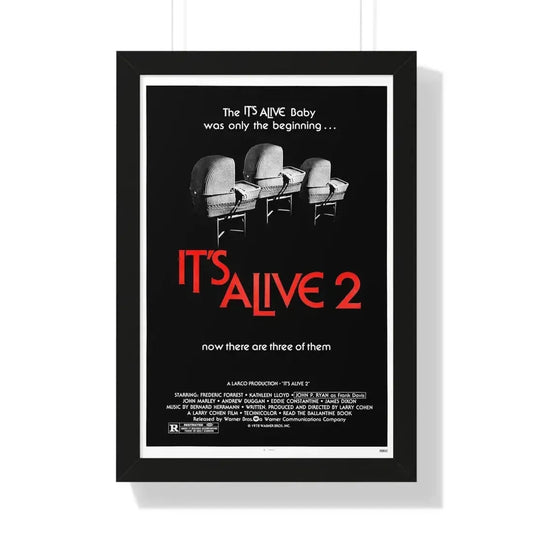 IT'S ALIVE 2 (IT LIVES AGAIN) 1978 - Framed Movie Poster 16″ x 24″ Black - The Sticker Space