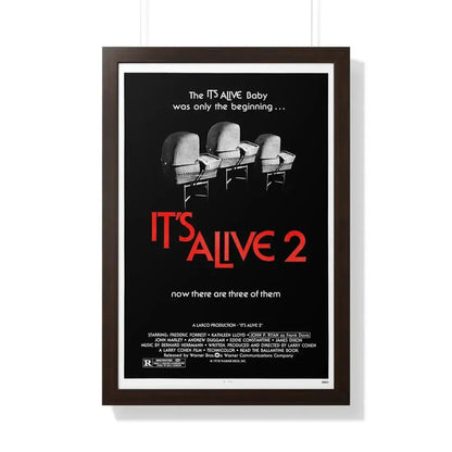 IT'S ALIVE 2 (IT LIVES AGAIN) 1978 - Framed Movie Poster 20" x 30" Walnut - The Sticker Space