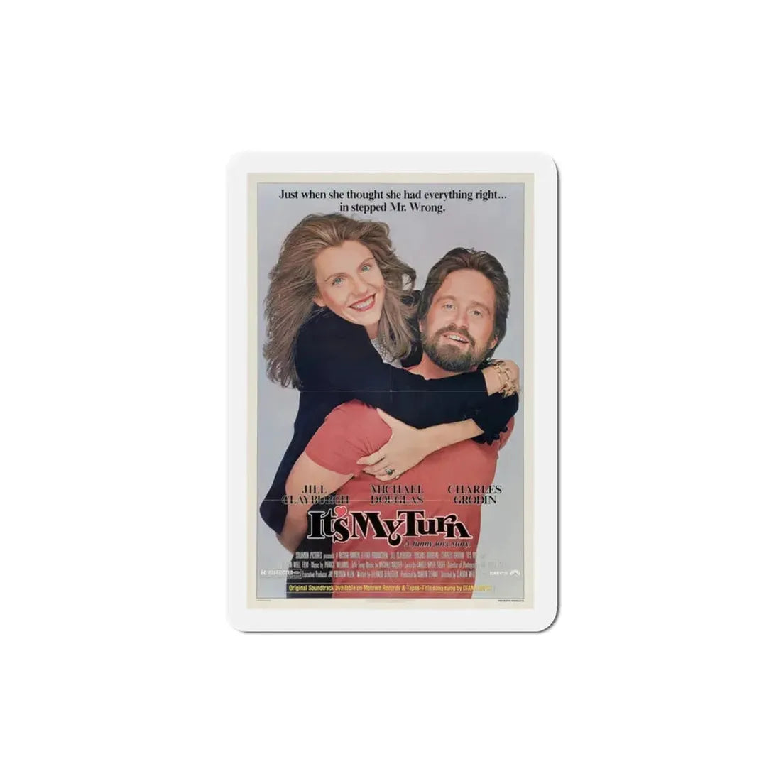 It's My Turn 1980 Movie Poster Refrigerator Magnet 3 Inch - The Sticker Space