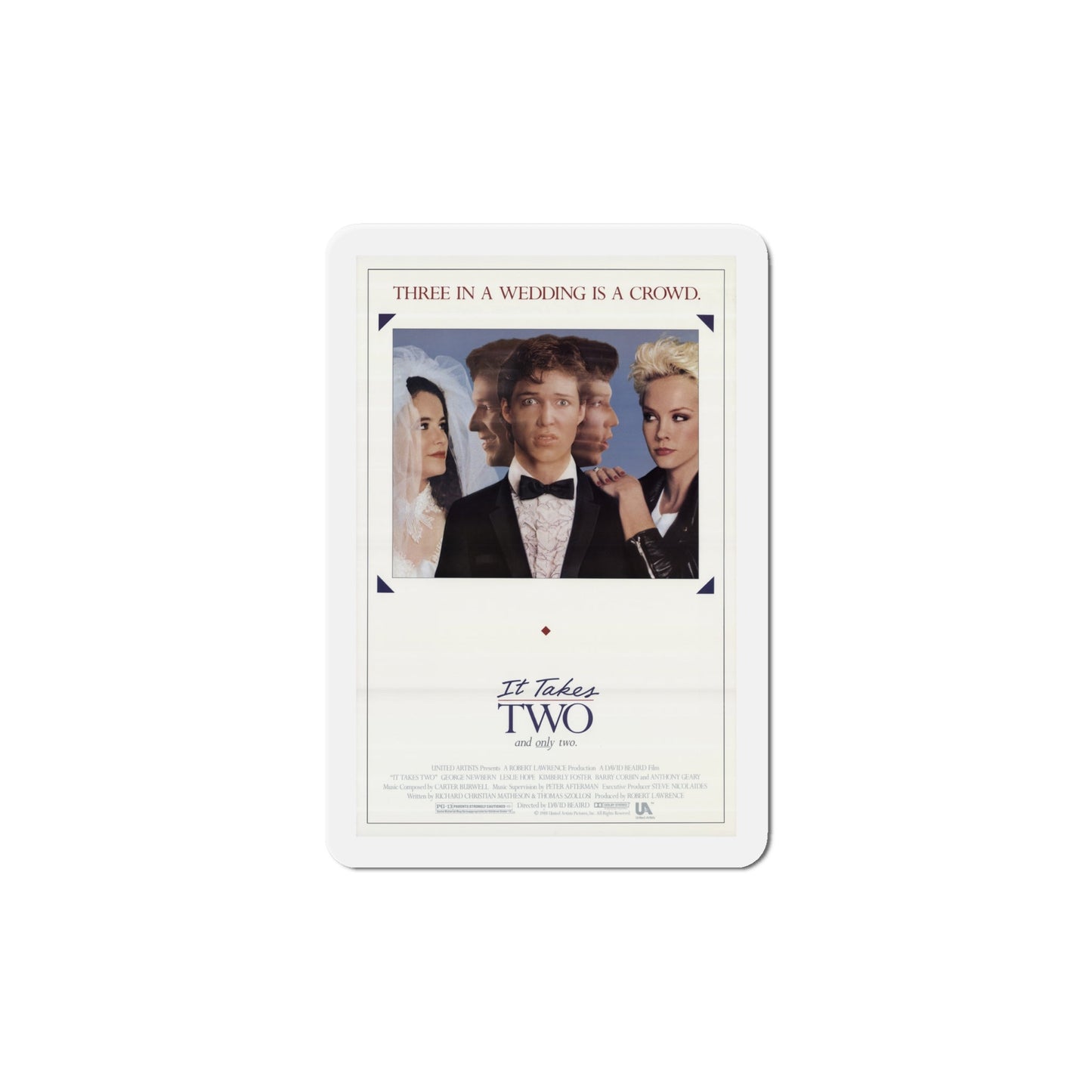 It Takes Two 1988 Movie Poster Die-Cut Magnet-6 × 6"-The Sticker Space