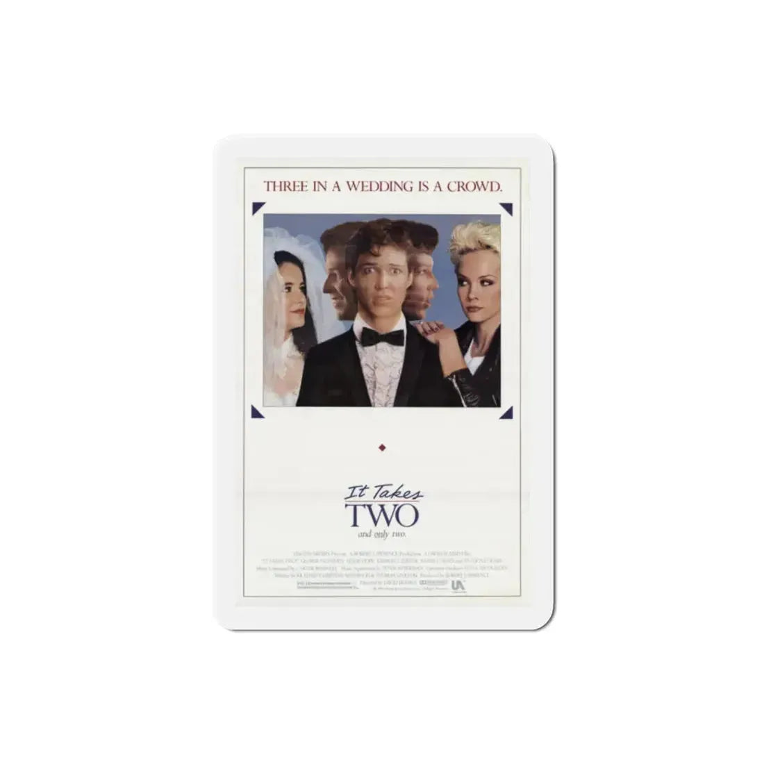 It Takes Two 1988 Movie Poster Refrigerator Magnet 2 Inch - The Sticker Space