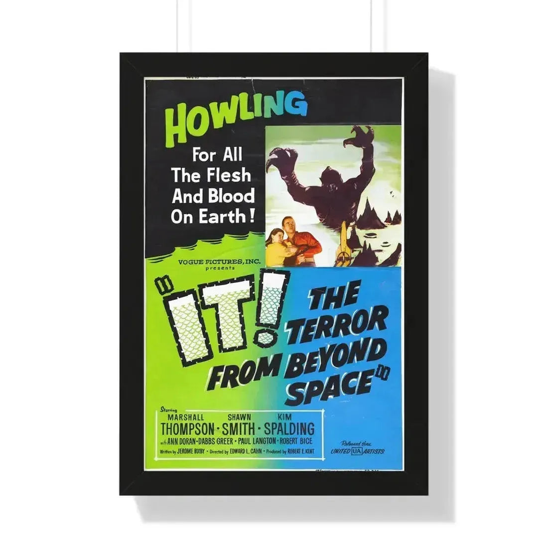 IT! THE TERROR FROM BEYOND SPACE (2) 1958 - Framed Movie Poster 16″ x 24″ Black - The Sticker Space