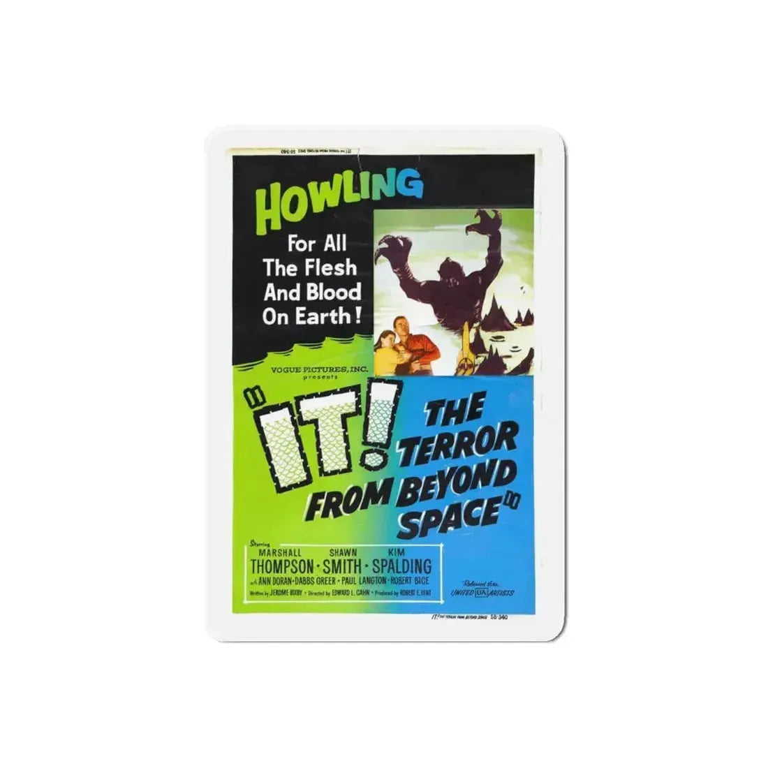 IT! THE TERROR FROM BEYOND SPACE (2) 1958 Movie Poster - Refrigerator Magnet 6 Inch Die-Cut - The Sticker Space