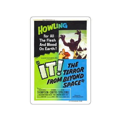 IT! THE TERROR FROM BEYOND SPACE (2) 1958 Movie Poster STICKER Vinyl Die-Cut Decal - The Sticker Space