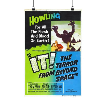 IT! THE TERROR FROM BEYOND SPACE (2) 1958 - Paper Movie Poster 12″ x 18″ Matte - The Sticker Space