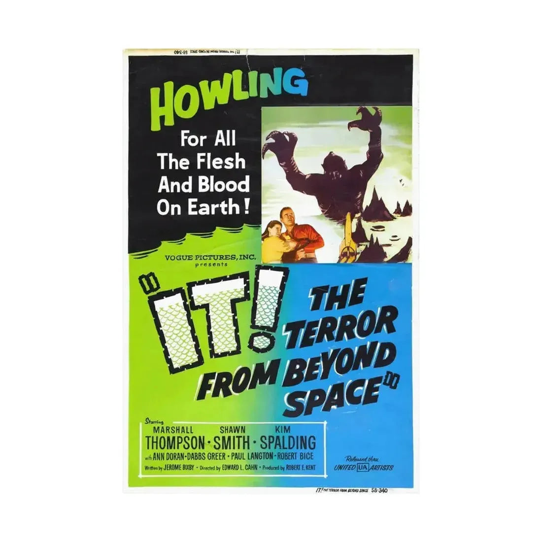 IT! THE TERROR FROM BEYOND SPACE (2) 1958 - Paper Movie Poster - The Sticker Space
