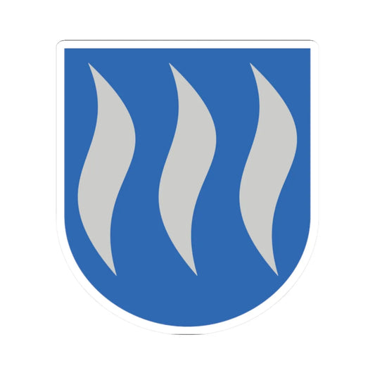 Itä-Uusimaa.vaakuna (Finland) (Coat of Arms) STICKER Vinyl Kiss-Cut Decal 2 Inch White - The Sticker Space