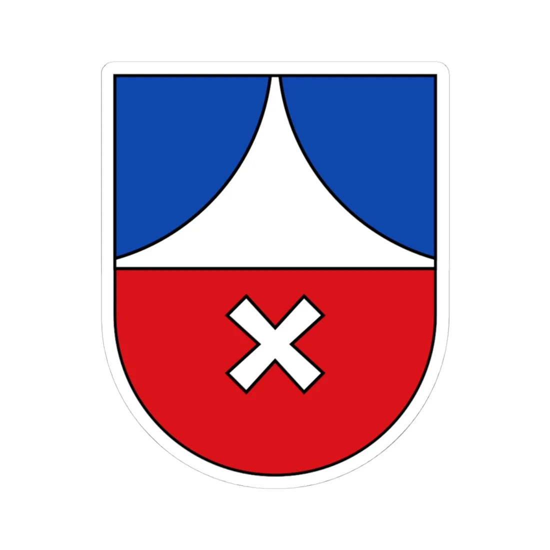 ITA Aldein COA (Italy) (Coat of Arms) STICKER Vinyl Kiss-Cut Decal 4 Inch White - The Sticker Space