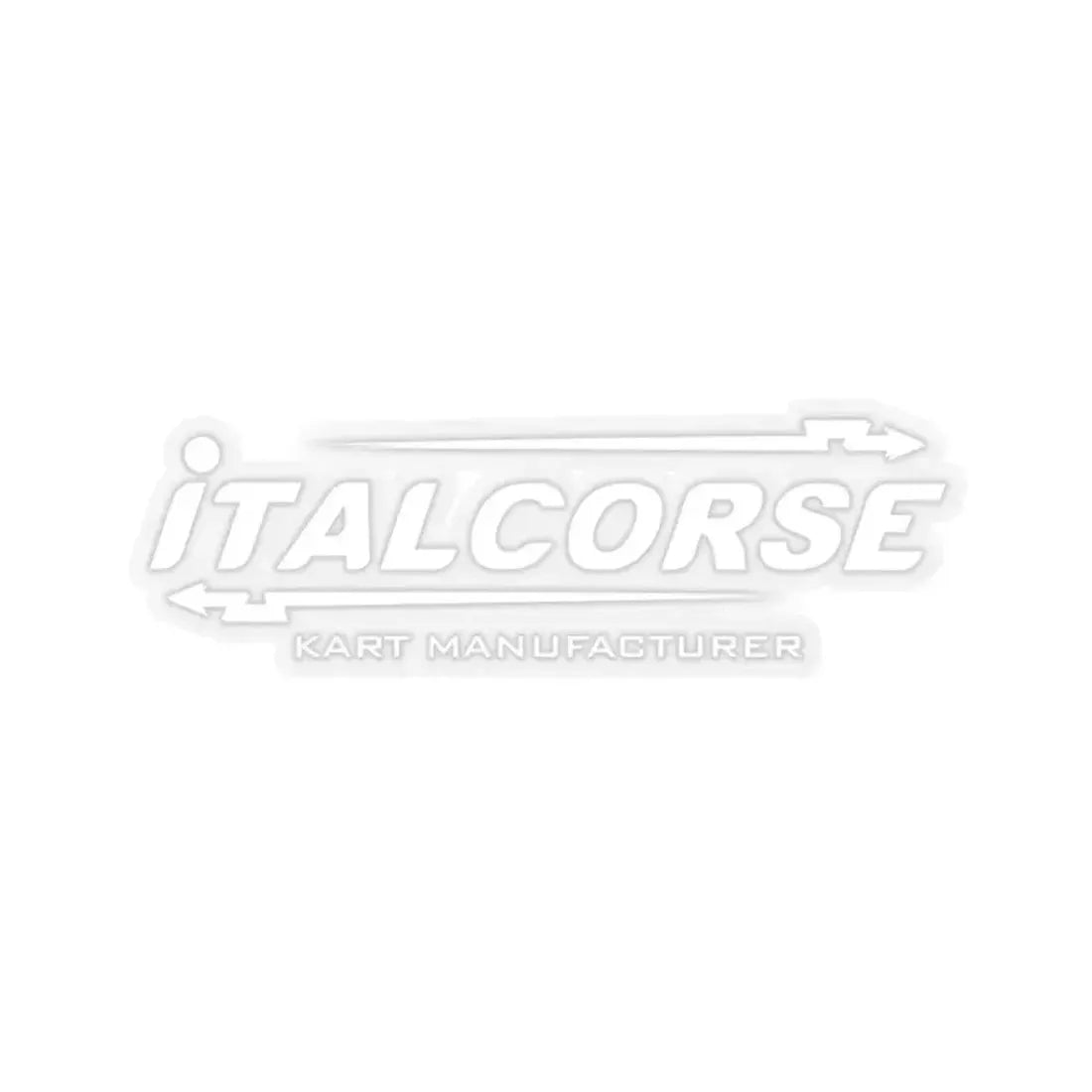 Italcorse D.A.M. S.r.l. (white) (Logo) STICKER Vinyl Kiss-Cut Decal 3 Inch Transparent - The Sticker Space