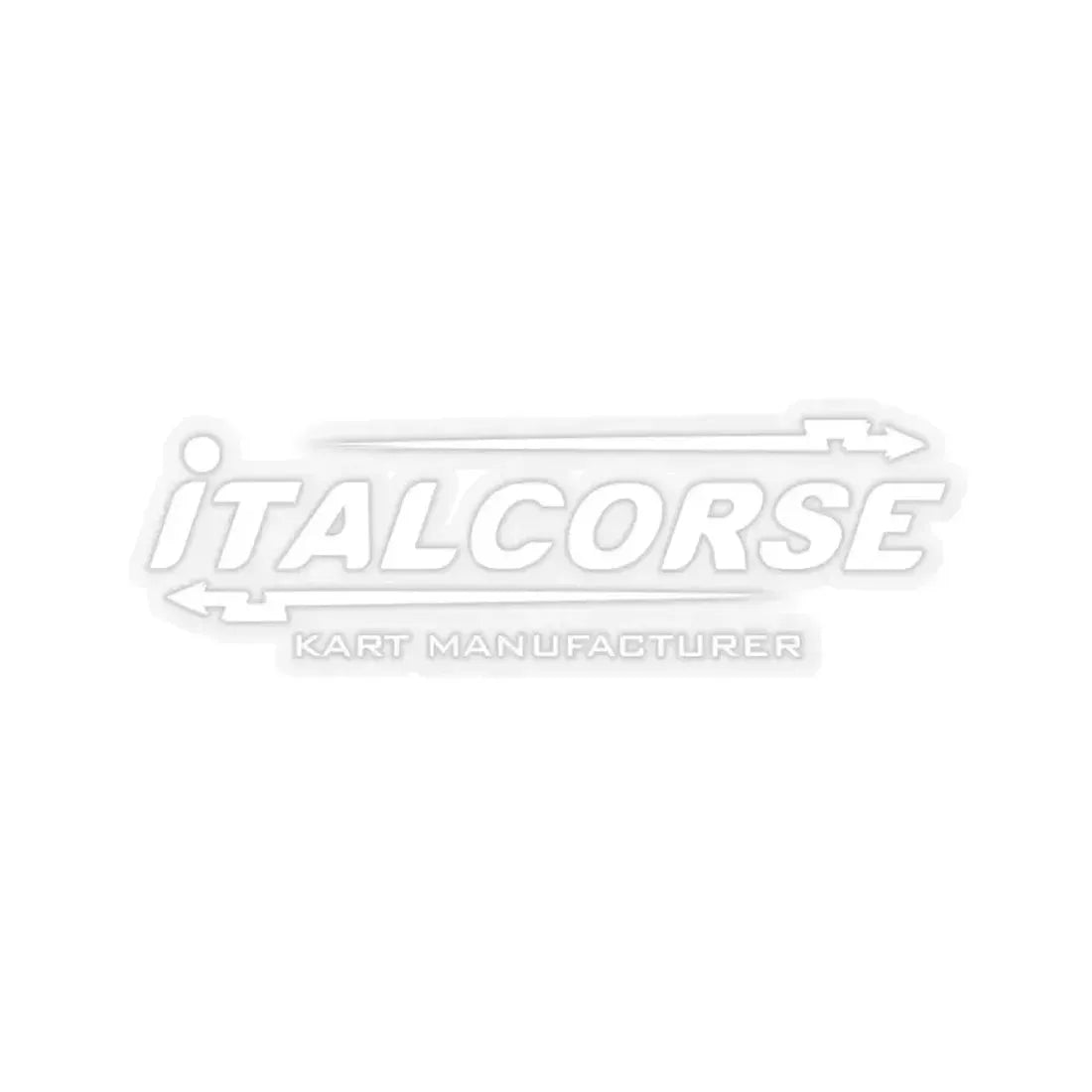 Italcorse D.A.M. S.r.l. (white) (Logo) STICKER Vinyl Kiss-Cut Decal 6 Inch Transparent - The Sticker Space